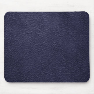 Retro Custom Navy Blue Leather Mouse Pad