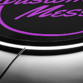 Retro Custom Purple Script LED Sign (Edge)