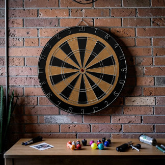 Retro Custom Suede Dart Board