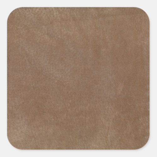 Retro Custom Tan Suede Square Sticker