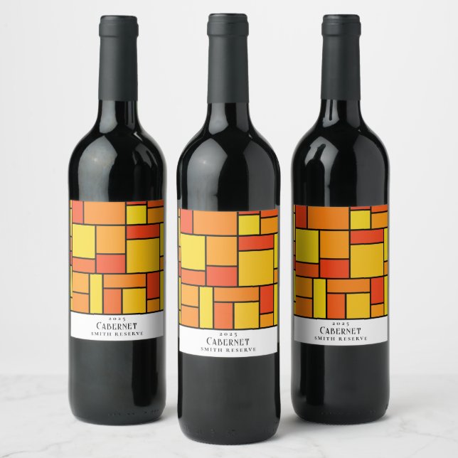Retro Custom Wine Labels (Bottles)