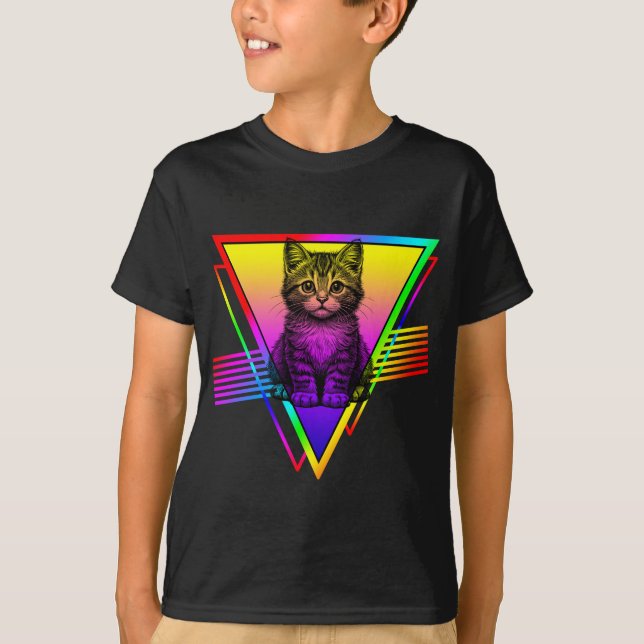 Retro Cute Cat T-Shirt (Front)