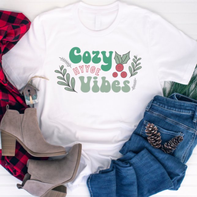 Retro Cute Christmas Cozy Season Hygge T-Shirt (Creator Uploaded)