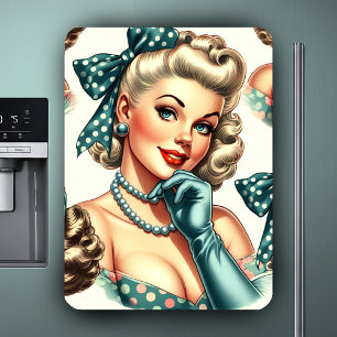 Retro Cute Classic Pinup Magnet