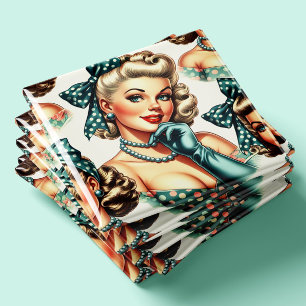 Retro Cute Classic Pinup Magnet