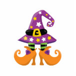 Retro Cute Halloween Cutout<br><div class="desc">This is an adorable Halloween design. Perfect for your Halloween party celebration.</div>