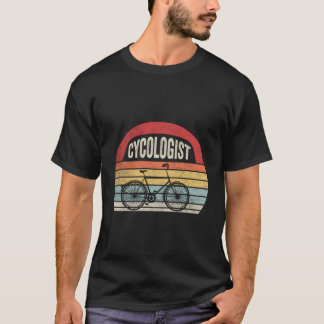 Retro Cycologist Funny Psychology Biking Cyclist C T-Shirt