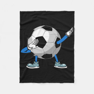 Retro Dabbing Soccer Ll For Boys, Men, And Sports  Fleece Blanket