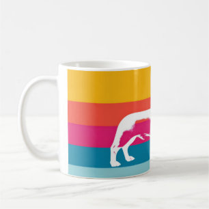Retro Dachshund Silhouette – Colorful Pop Dog Art Coffee Mug