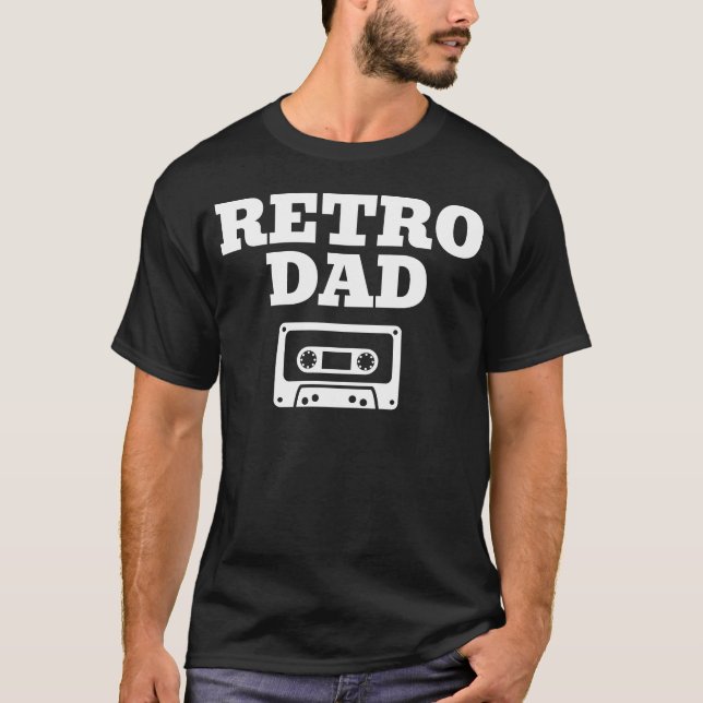 Retro Dad – Analog Vibes, Timeless Style T-Shirt (Front)
