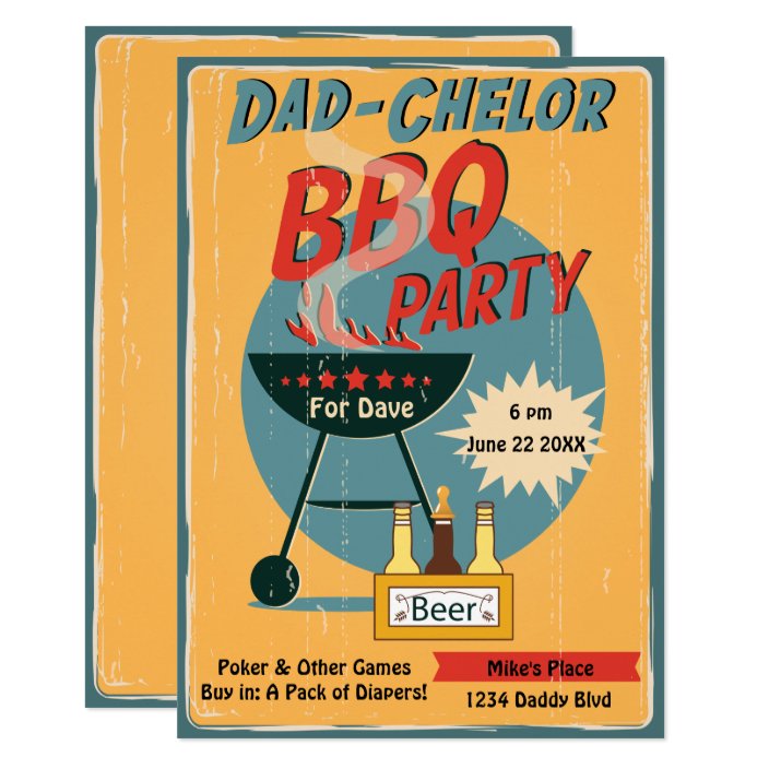 dad baby shower invitations