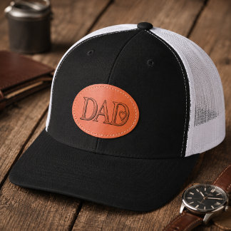 Retro Dad Leather Patch Father’s Day Gift Hat