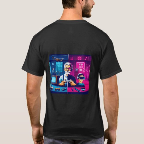 Retro Dad Tech T_Shirt