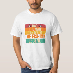Retro Dad the Fishing Legend Father's Day T-Shirt