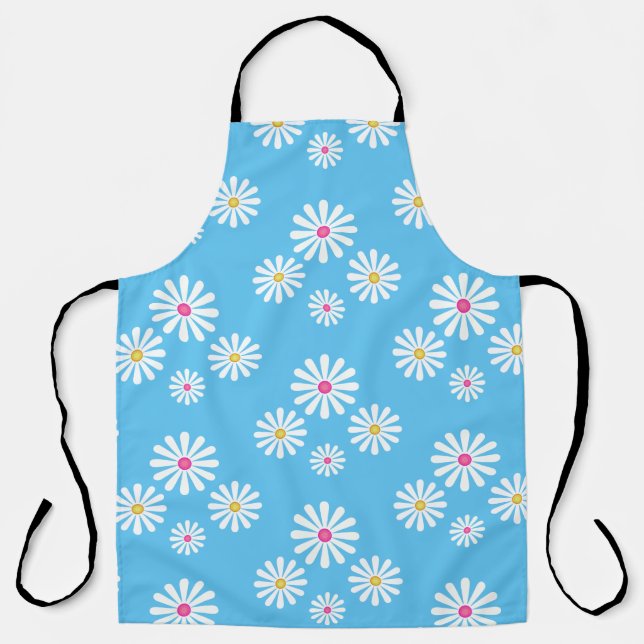 Retro daisies apron (Front)
