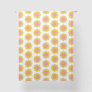 Retro Daisies Sheer Curtains