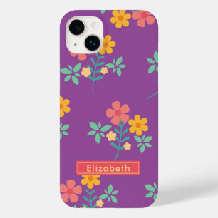 Retro Daisy Bouquet in Purple Case-Mate iPhone 14 Plus Case
