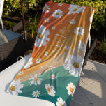 Retro Daisy Floral Rainbow Monogram Beach Towel<br><div class="desc">Summer is the perfect time to add bold pops of cheerful color, and with this palette, your summer beach day will be filled with joyful smiles and happy energy! The colors are playful and fun, making this palette sweet, and full of fun summer vigor. This cheerful palette is great for...</div>