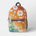 Cute Colorful Daisy Pattern Print Premium Backpack