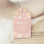 Retro Daisy Flowers Blush Pink Baby Shower Gift Tags<br><div class="desc">This groovy design features boho white daisy flowers on a soft blush pink background,  creating a delicate yet sophisticated design that is sure to impress your guests.</div>