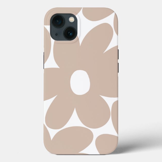 Retro Daisy Flowers in Dark Vanilla #1 #floral   Case-Mate iPhone Case (Back)