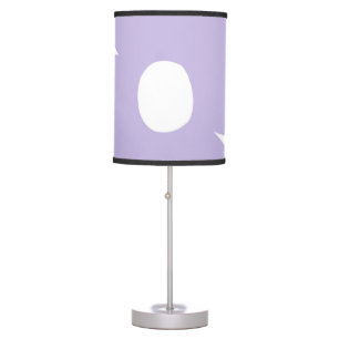 Retro Daisy Flowers in Lavender #1 #floral #art Table Lamp