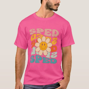 Retro Daisy Groovy Special Education Sped Teacher T-Shirt