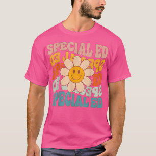 Retro Daisy Groovy Special Education SPED Teacher  T-Shirt