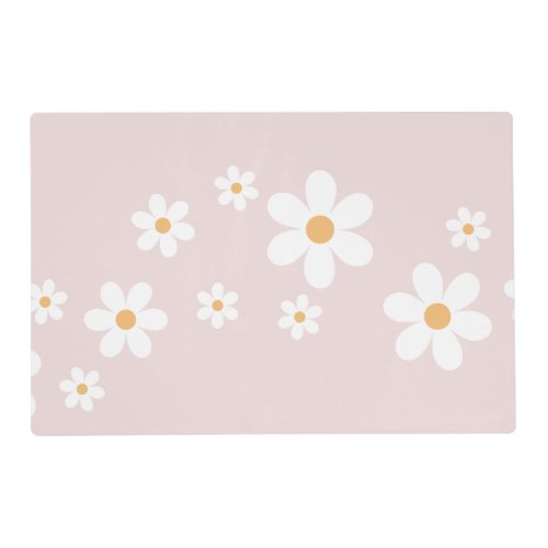 Retro Daisy Pink Placemat