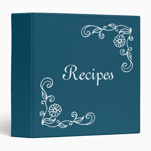 Retro Daisy Recipe Binder