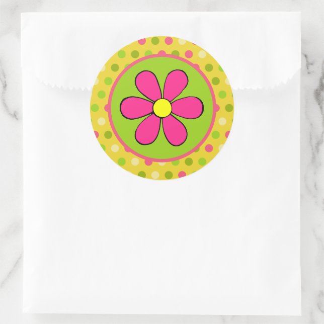 Retro Daisy Stickers (Bag)