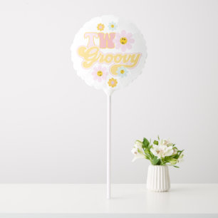 Retro Daisy Two Groovy 2nd Birthday Balloon