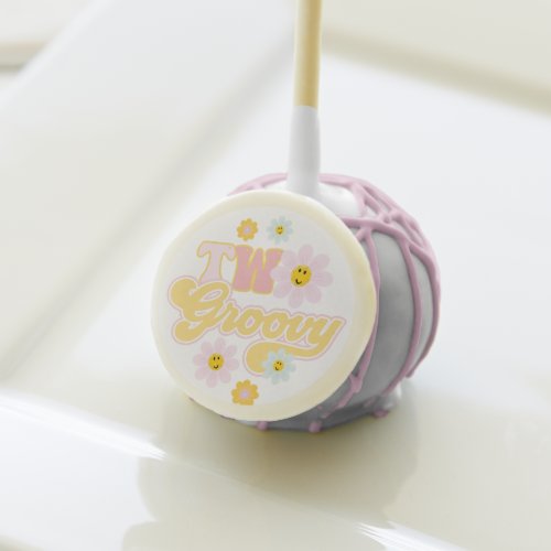 Retro Daisy Two Groovy 2nd Birthday Cake Pops