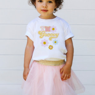 Retro Daisy Two Groovy 2nd Birthday T-Shirt