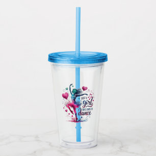 Retro Dance Just A Girl Who Loves to Dance Acrylic Tumbler