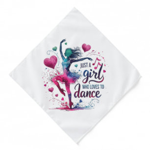 Retro Dance Just A Girl Who Loves to Dance Bandana
