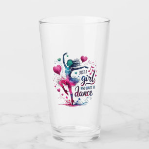 Retro Dance Just A Girl Who Loves to Dance Glass