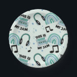 Retro Dance Party Music Pattern  Paper Plates<br><div class="desc">These fun retro plates are perfect for your next party. Find matching party supplies in my shop!</div>