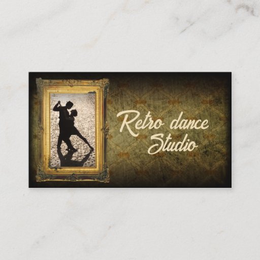 Customizable Vintage Dance Tutor Business Card