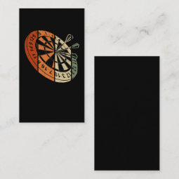 Retro Dartboard Bullseye Darts Business Card | Zazzle