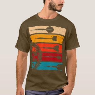 Retro Dartboard Dart Team Darts Arrows T-Shirt