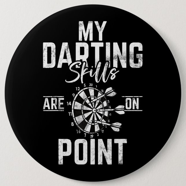 Retro Dartboard Dartboard 180 for Men Dart Players Button (Front)