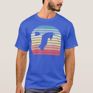 Retro Darts Throwing Vintage Sunset Gift T-Shirt