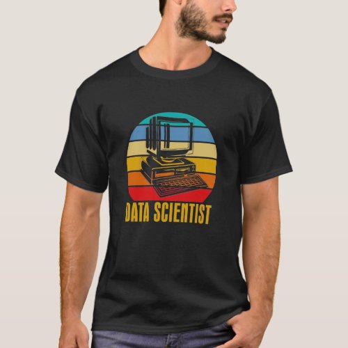 Retro Data Sciene Engineer Vintage Data Scientist T_Shirt