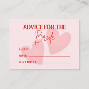 Retro Date Night And Advice To The Bride Card