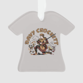 Retro Davy Crockett Ornament