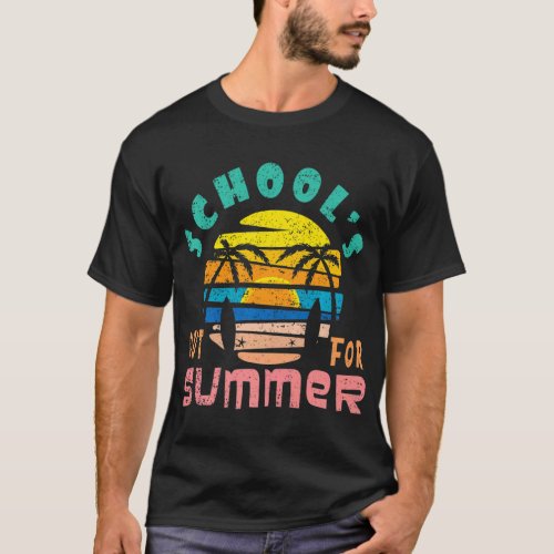 Retro Day Of School Is Out Happy Last Class Dismis T_Shirt