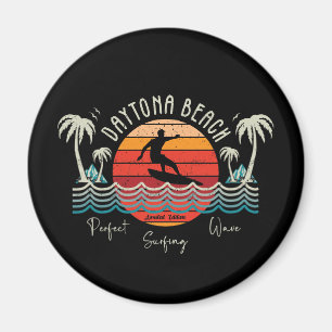 Retro Daytona Beach Surfing  Magnet