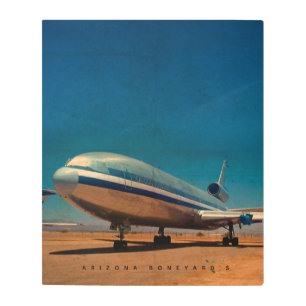 Retro DC10 Jet Aircraft Metal Wall Art
