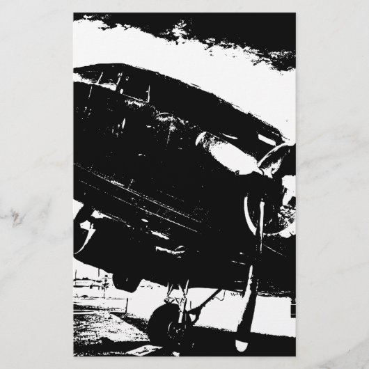 Retro DC3 Airplane Prop Plane Aviation Jet Design (Front)